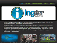 Tablet Screenshot of ingstermarketing.com